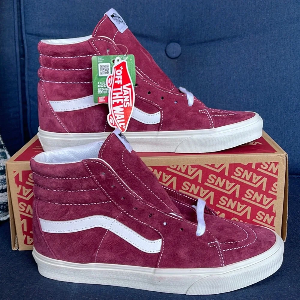 Vans Sk8-Hi Pig Suede Pomegranate / Snow White WMNS - Picture 4 of 16